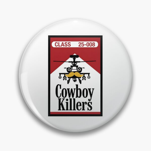 Item preview, AH-64 Apache Class 25-008 Cowboy Killers Commemorative Patch designed and sold by CharlieDesings.