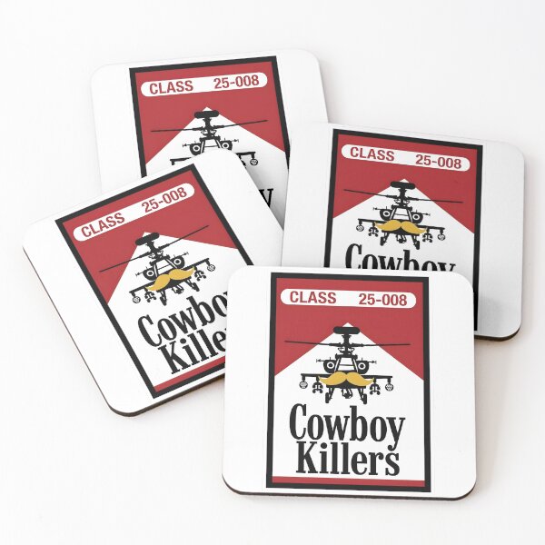 Item preview, AH-64 Apache Class 25-008 Cowboy Killers Commemorative Patch designed and sold by CharlieDesings.