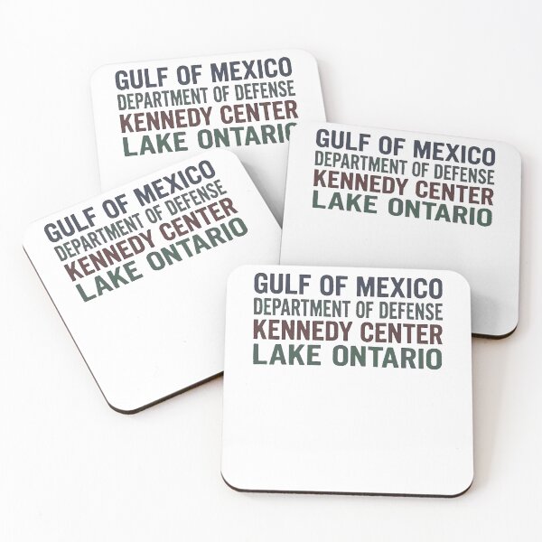 Item preview, Gulf of Mexico Department of Defense Kennedy Center Lake Ontario Muted Text Fan Apparel designed and sold by slmfams.