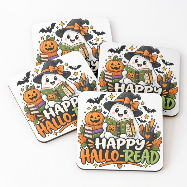 Item preview, Happy Hallo-Read – Cute Halloween Reading Ghost Teacher Design designed and sold by Gallery-yuuna .