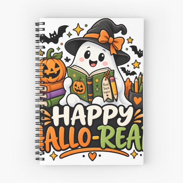 Item preview, Happy Hallo-Read – Cute Halloween Reading Ghost Teacher Design designed and sold by Gallery-yuuna .