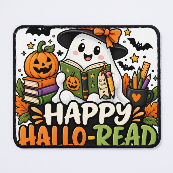 Item preview, Happy Hallo-Read – Cute Halloween Reading Ghost Teacher Design designed and sold by Gallery-yuuna .