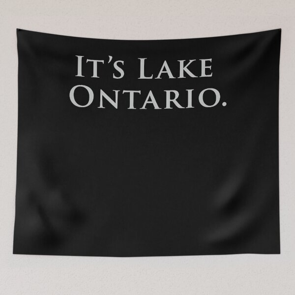 Item preview, Its Lake Ontario Simple White Serif Text Classic Fan Apparel designed and sold by slmfams.