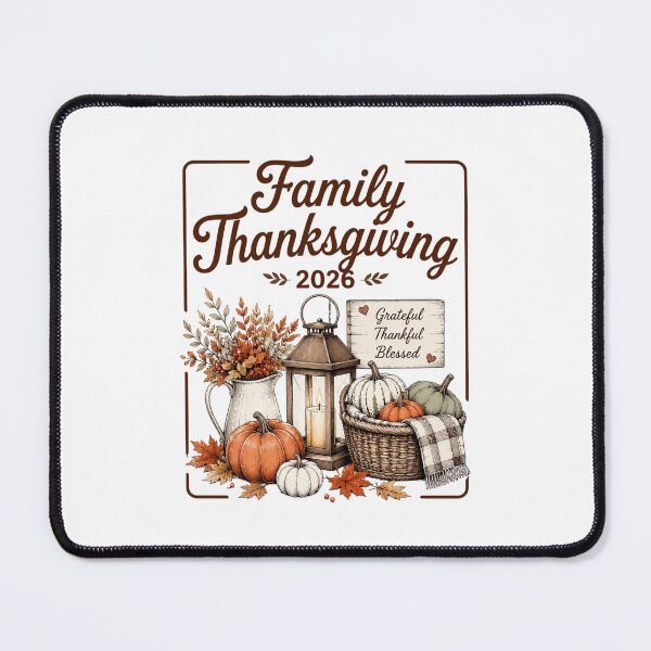 Item preview, Family Thanksgiving 2026, Give Thanks Grateful Thankful Blessed, Fall Pumpkin Harvest designed and sold by LandFinStudio.