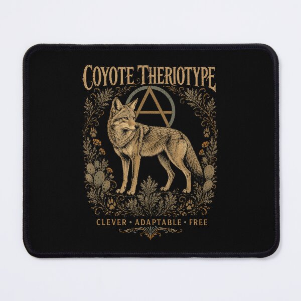 Item preview, Coyote Theriotypes Clever Adaptable Free Vintage Nature Animal Fan Apparel designed and sold by slmfams.