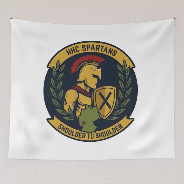 Item preview, HHC Spartans Shoulder to Shoulder Insignia Patch designed and sold by CharlieDesings.