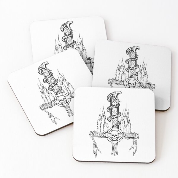 Item preview, Gothic Snake Tattoo Design designed and sold by curethecat.