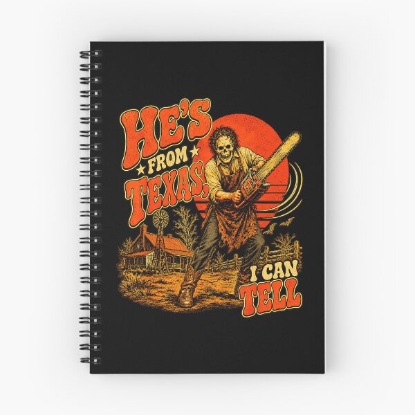 Item preview, Hes From Texas I Can Tell Leatherface Chainsaw Horror Fan Apparel designed and sold by slmfams.