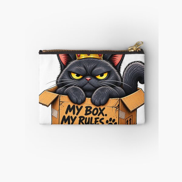 Item preview, My Box My Rules Funny Cat T-Shirt designed and sold by Ciuline.