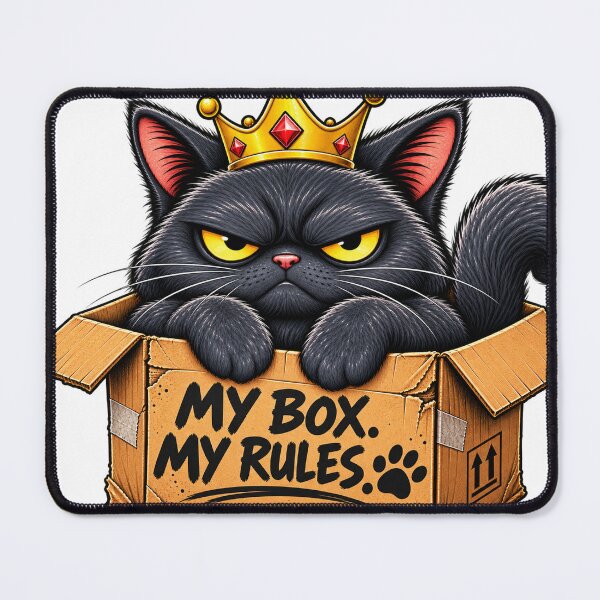 Item preview, My Box My Rules Funny Cat T-Shirt designed and sold by Ciuline.