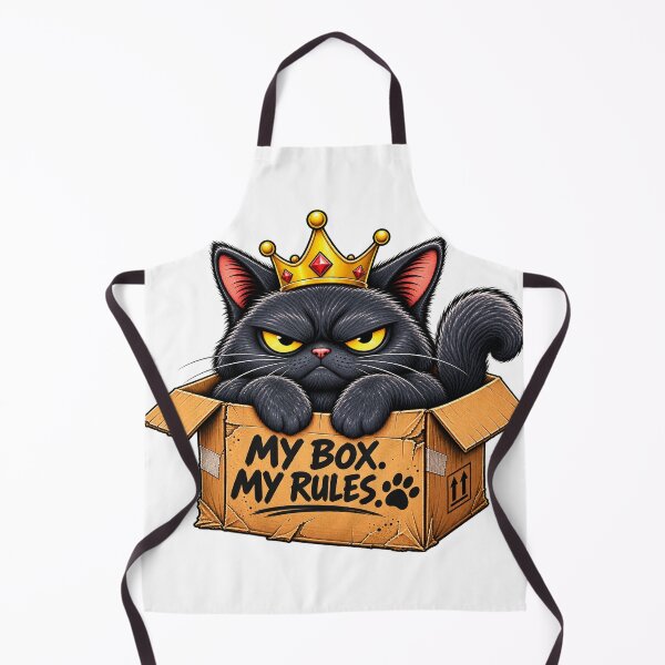 Item preview, My Box My Rules Funny Cat T-Shirt designed and sold by Ciuline.