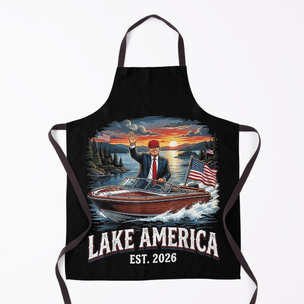 Item preview, Lake America Est 2026 Trump On Boat American Flags Sunset Patriotic Fan Apparel designed and sold by slmfams.