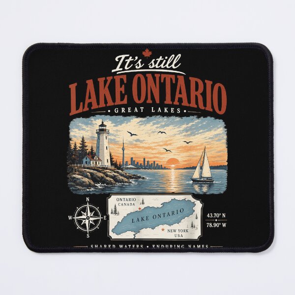 Item preview, Its Still Lake Ontario Great Lakes Lighthouse Toronto Skyline Shared Waters Fan Apparel designed and sold by slmfams.