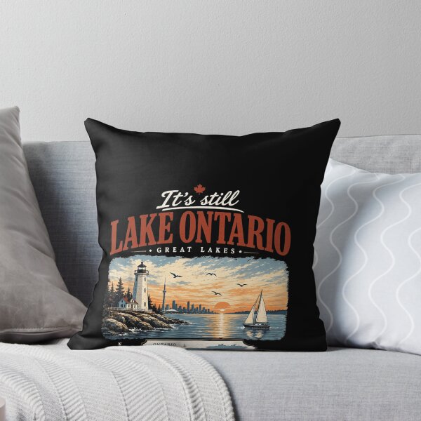 Item preview, Its Still Lake Ontario Great Lakes Lighthouse Toronto Skyline Shared Waters Fan Apparel designed and sold by slmfams.