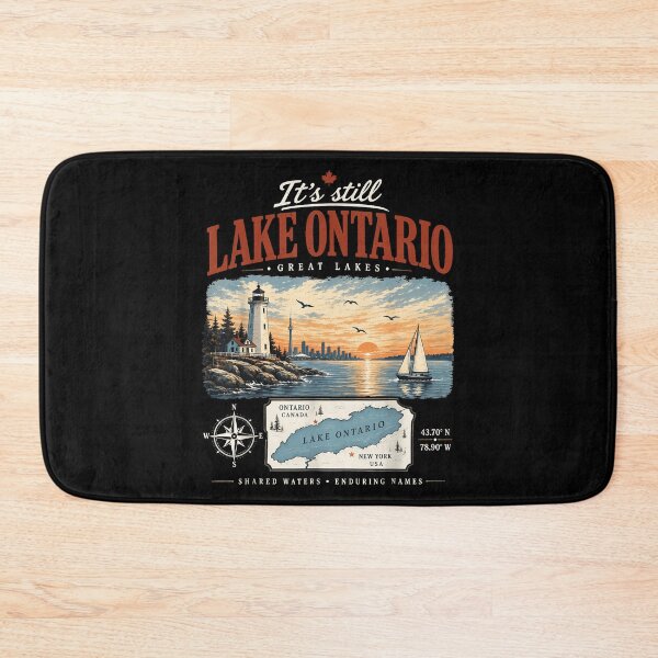 Item preview, Its Still Lake Ontario Great Lakes Lighthouse Toronto Skyline Shared Waters Fan Apparel designed and sold by slmfams.