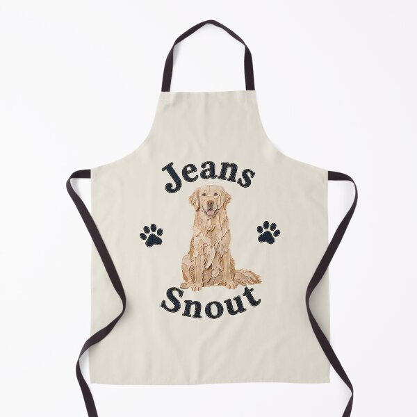 Item preview, Blonde Golden Retriever Denim Patch Art designed and sold by JeanSnout.