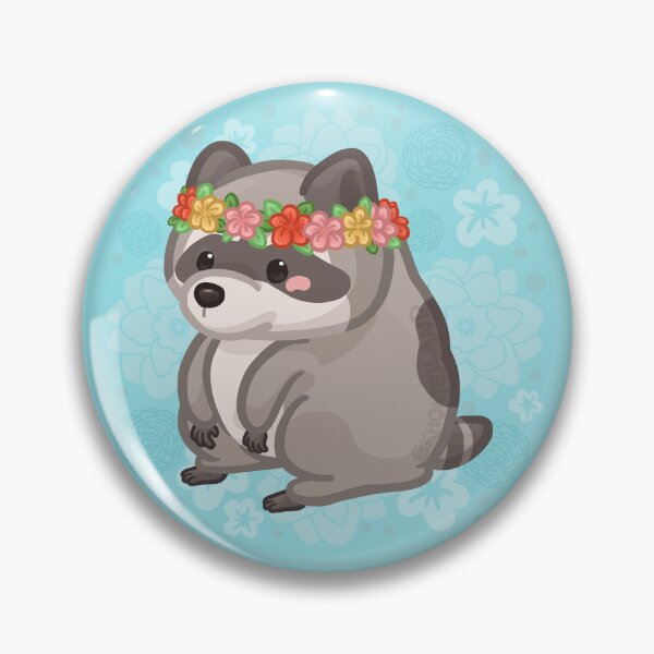 Item preview, Jimothy Raccoon Wearing a Crown Flower  designed and sold by Khotekmei.