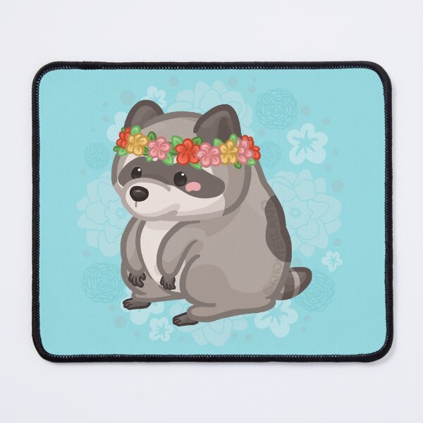 Item preview, Jimothy Raccoon Wearing a Crown Flower designed and sold by Khotekmei.