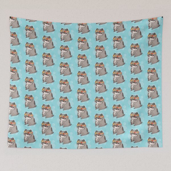 Item preview, Jimothy Raccoon Wearing a Crown Flower  designed and sold by Khotekmei.