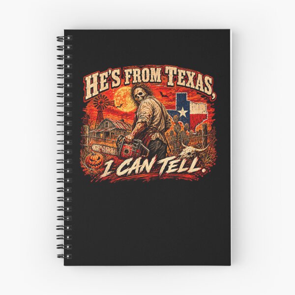 Item preview, Hes From Texas I Can Tell Leatherface Chainsaw Texas Flag Horror Fan Apparel designed and sold by slmfams.