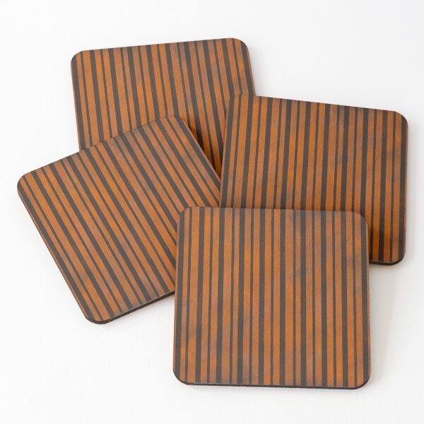 Item preview, Haunted Manor Stripe – Gothic Distressed Pinstripe Pattern | Orange designed and sold by Frohyou.