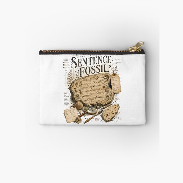 Item preview, Sentence Fossil – Literary Archaeology Poetcore Design designed and sold by Golden Era Studio.