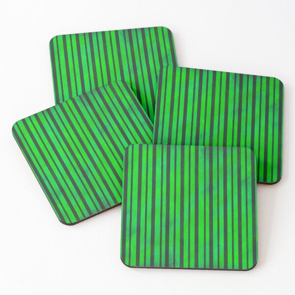 Item preview, Haunted Manor Stripe – Gothic Distressed Pinstripe Pattern | Green designed and sold by Frohyou.