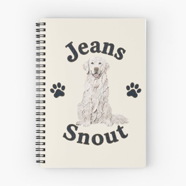 Item preview, White Golden Retriever Denim Patch Art designed and sold by JeanSnout.
