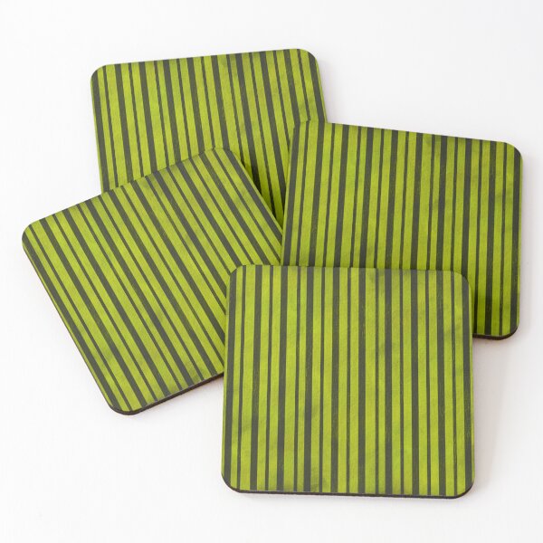 Item preview, Haunted Manor Stripe – Gothic Distressed Pinstripe Pattern | Chartreuse designed and sold by Frohyou.