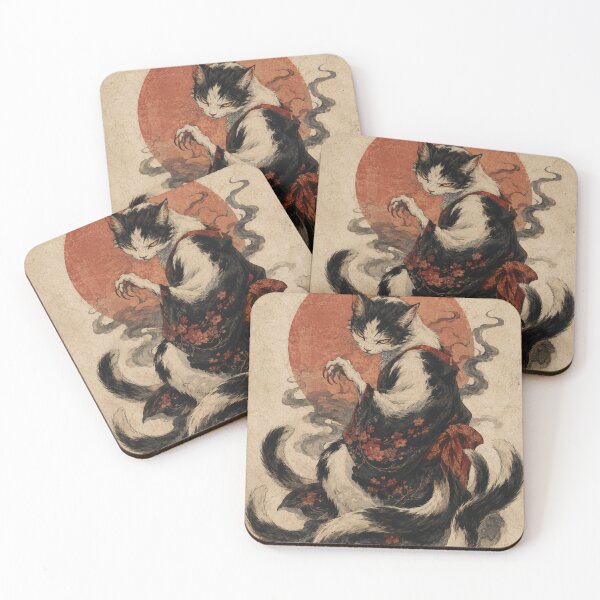 Item preview, Elegant Nekomata Split-Tail Yokai designed and sold by Ocelot-T.