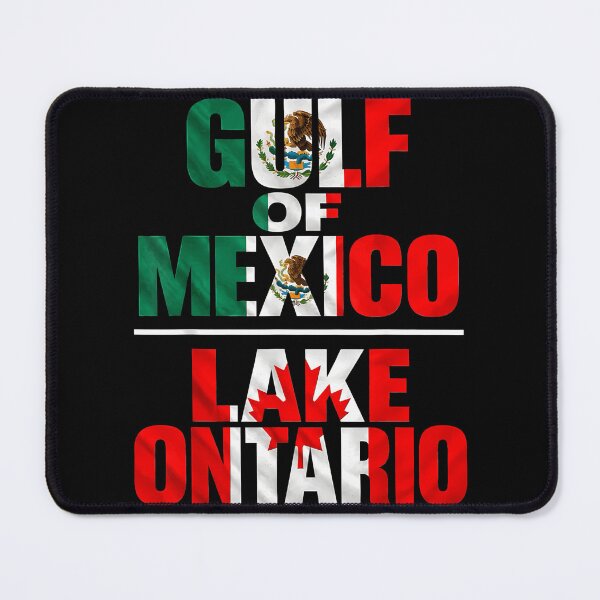 Item preview, Gulf of Mexico Lake Ontario Mexican Canadian Flag Text Dual Pride Fan Apparel designed and sold by slmfams.