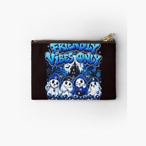 Item preview, Friendly Vibes Only - Blue Graffiti Ghost Gang Halloween designed and sold by WearTheVibe Store.