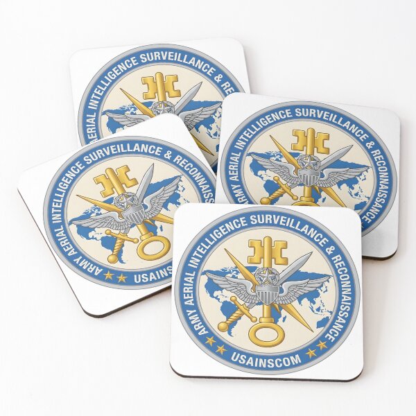 Item preview, Army Aerial Intelligence Surveillance & Reconnaissance USAINSCOM Insignia Patch designed and sold by CharlieDesings.