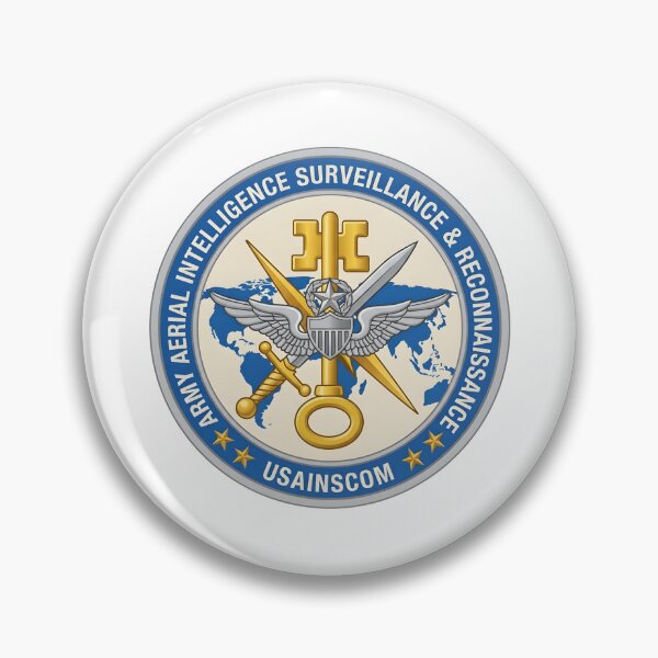 Item preview, Army Aerial Intelligence Surveillance & Reconnaissance USAINSCOM Insignia Patch designed and sold by CharlieDesings.