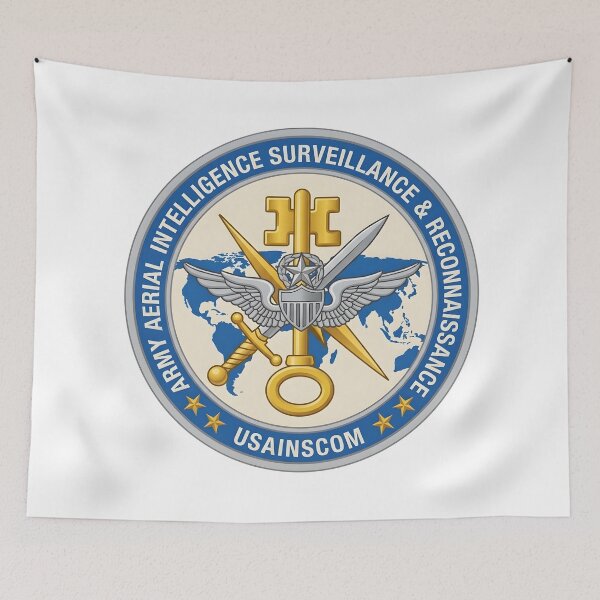 Item preview, Army Aerial Intelligence Surveillance & Reconnaissance USAINSCOM Insignia Patch designed and sold by CharlieDesings.