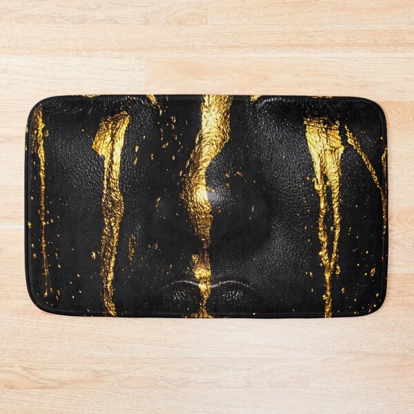 Item preview, Black and Gold Woman Face – Luxury Abstract Glamour Portrait Art Print designed and sold by Kaleidoscope Print.
