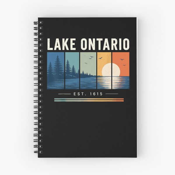 Item preview, Lake Ontario Est 1615 Four Panel Sunset Timeline Nature Scene Fan Apparel designed and sold by slmfams.