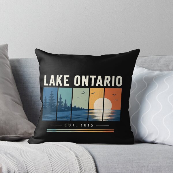 Item preview, Lake Ontario Est 1615 Four Panel Sunset Timeline Nature Scene Fan Apparel designed and sold by slmfams.