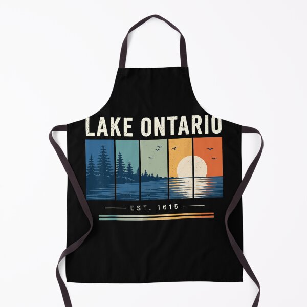 Item preview, Lake Ontario Est 1615 Four Panel Sunset Timeline Nature Scene Fan Apparel designed and sold by slmfams.