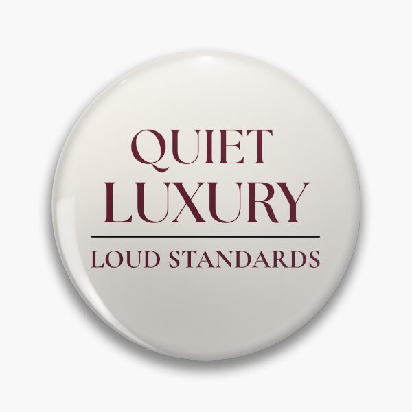 Item preview, Quiet Luxury Loud Standards | Deep Burgundy Editorial Serif Typography designed and sold by Sparkle First Co..
