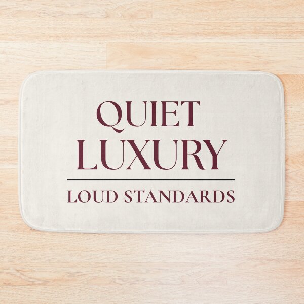 Item preview, Quiet Luxury Loud Standards | Deep Burgundy Editorial Serif Typography designed and sold by Sparkle First Co..