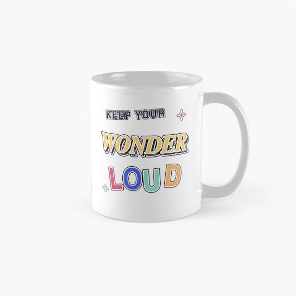Item preview, Keep Your Wonder Loud Colorful Motivational Typography designed and sold by Jaani-T.