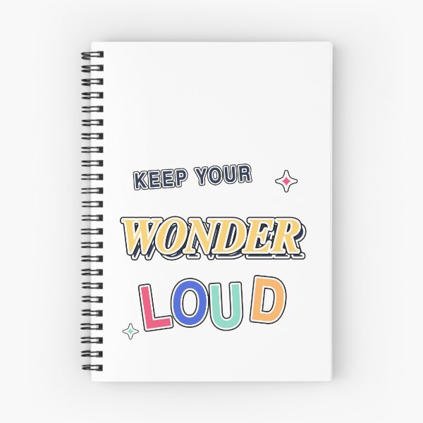Item preview, Keep Your Wonder Loud Colorful Motivational Typography designed and sold by Jaani-T.