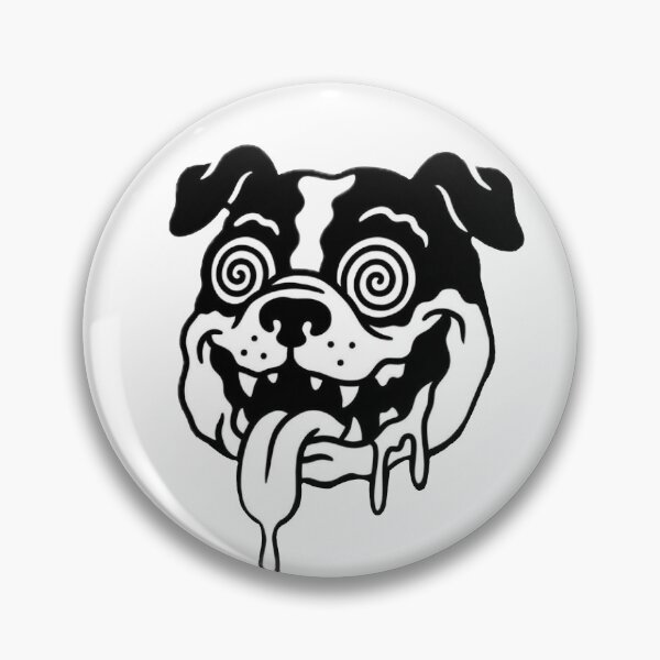 Item preview, Hypnotic Pitbull Trippy Skater Dog Art designed and sold by BitDoodle.