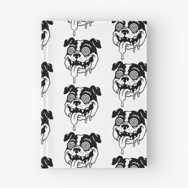 Item preview, Hypnotic Pitbull Trippy Skater Dog Art designed and sold by BitDoodle.