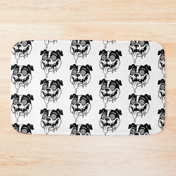 Item preview, Hypnotic Pitbull Trippy Skater Dog Art designed and sold by BitDoodle.