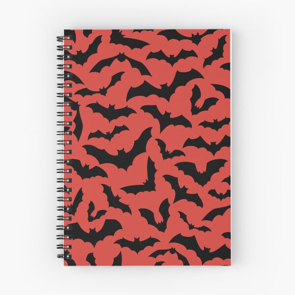 Item preview, Vampire Flight at Dusk – Bold Spooky Bats Pattern | Red designed and sold by Frohyou.