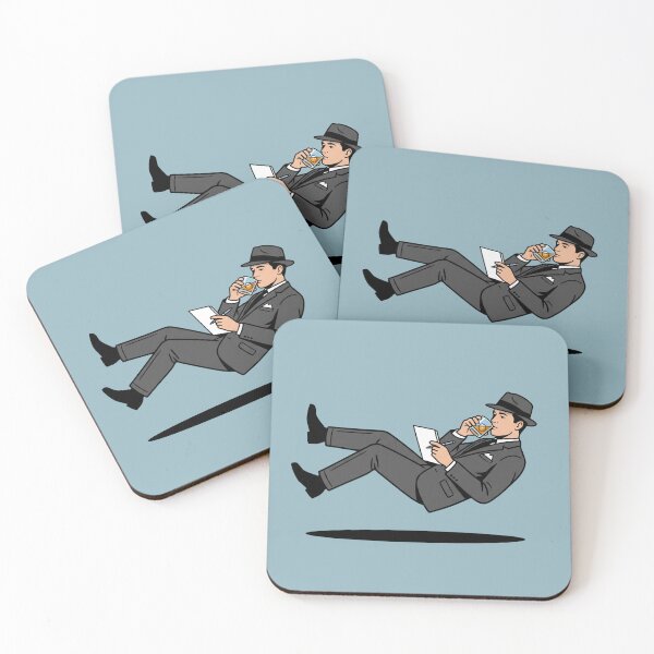 Item preview, Mid Century Floating Executive Whiskey Drinker Retro Mad Men Humor Pop Art designed and sold by Rare By Hero.