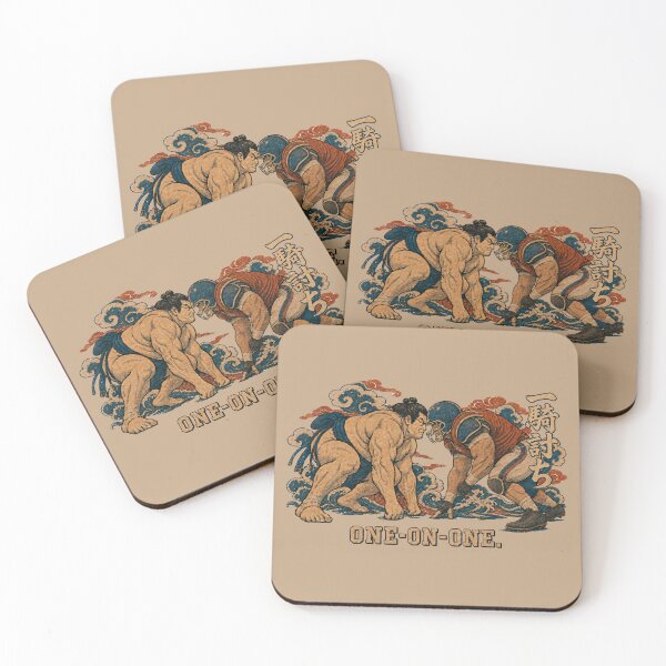 Item preview, Sumo Wrestler vs Football Lineman One-on-One Ukiyo-e Design designed and sold by Locker39.