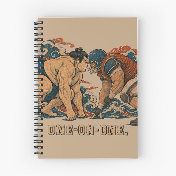 Item preview, Sumo Wrestler vs Football Lineman One-on-One Ukiyo-e Design designed and sold by Locker39.